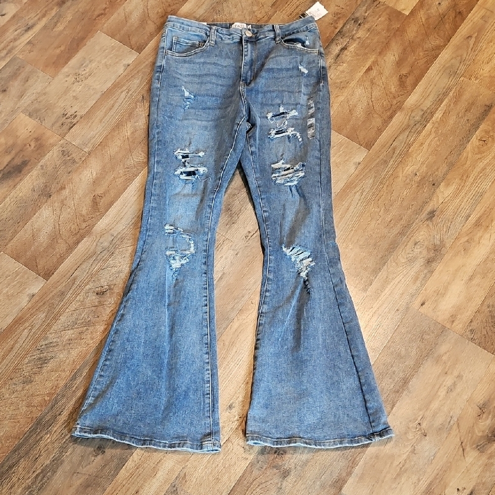 Rue21 Blue Flare & Wide Leg Jeans